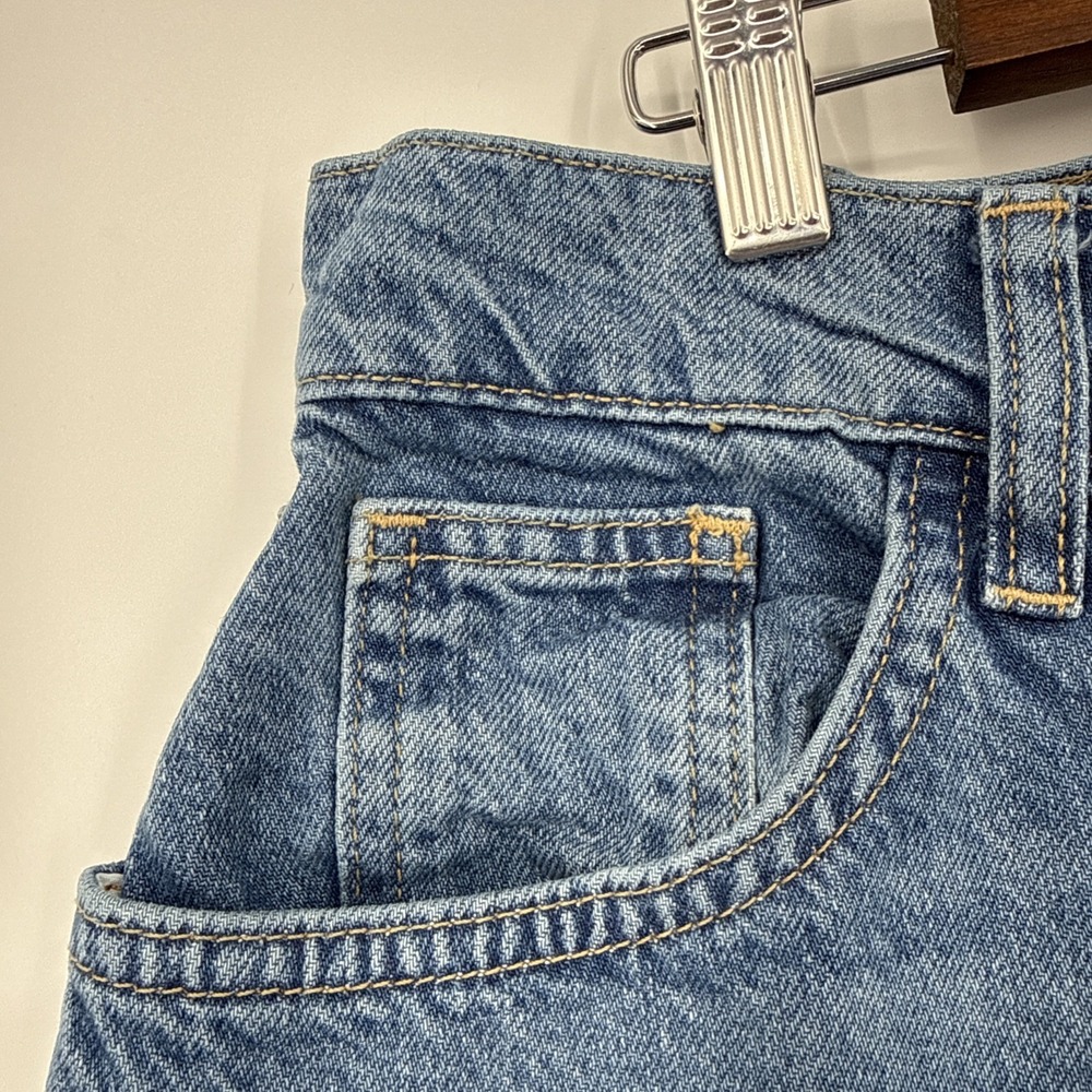Boden Straight Denim Midi Denim Skirt Boho Grunge Western Cottagecore Chic Sz 12 - Picture 6 of 8